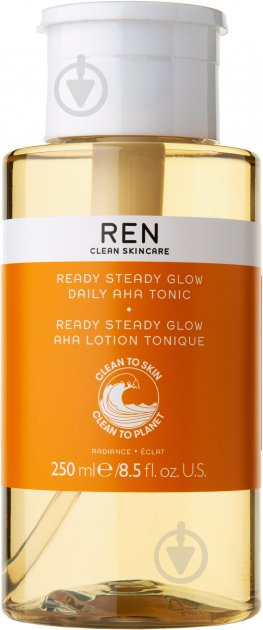 Тонік для обличчя Ren Radiance Ready Steady Glow Daily AHA Tonic 250 мл - фото 1