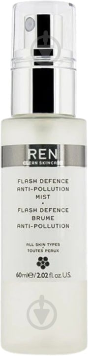 Міст для обличчя денний Ren Flash Defence Anti-Pollution Mist 60 мл - фото 1