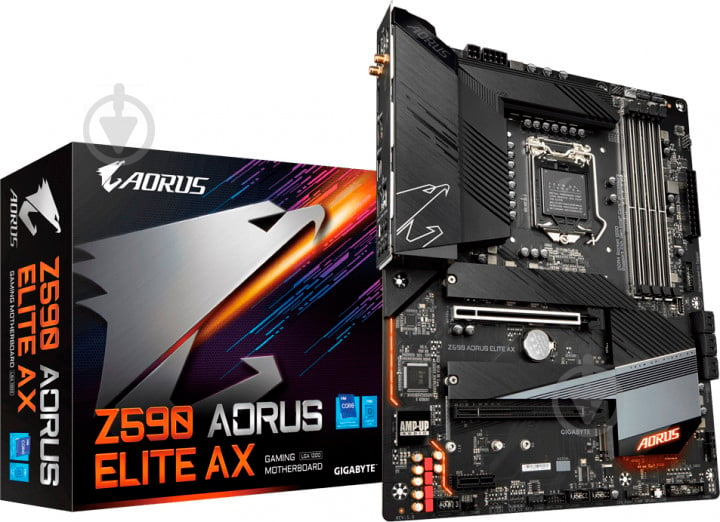 Материнська плата Gigabyte Z590 AORUS ELITE AX (Socket 1200, Intel Z590, ATX) - фото 5