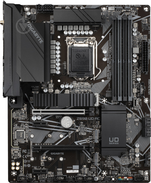 Материнская плата Gigabyte Z590 UD AC (Socket 1200, Intel Z590, ATX) - фото 1