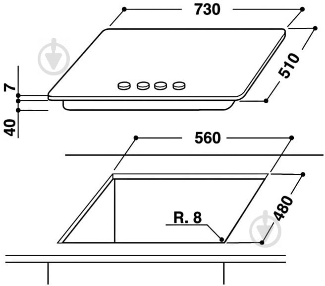 Варочная поверхность газовая Whirlpool GMF 7522/IXL - фото 2