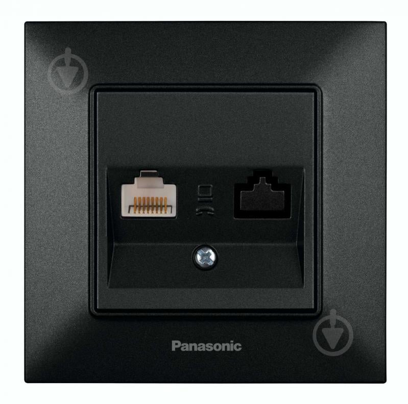 Розетка комп'ютерна комп’ютерна без заземлення Panasonic Arkedia Slim IP20 480200287 - фото 1