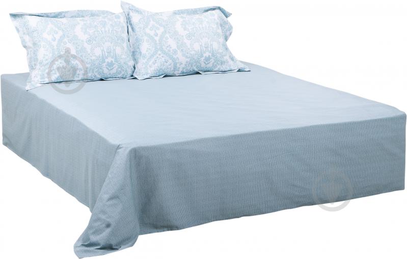 Комплект постільної білизни Voyage 2 блакитний La Nuit - фото 2 Комплект постільної білизни Voyage 2 блакитний La Nuit - фото 2