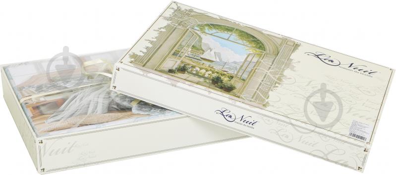 Комплект постільної білизни Voyage 2 блакитний La Nuit - фото 6 Комплект постільної білизни Voyage 2 блакитний La Nuit - фото 6