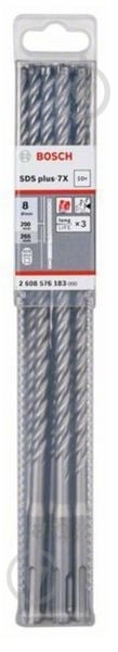 Бур Bosch SDS-Plus-7X SDS-plus 8x200 мм 265 мм 2608576183 - фото 1