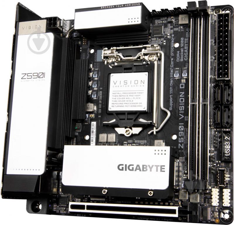 Материнская плата Gigabyte Z590I VISION D (Socket 1200, Intel Z590, mini ITX) - фото 4