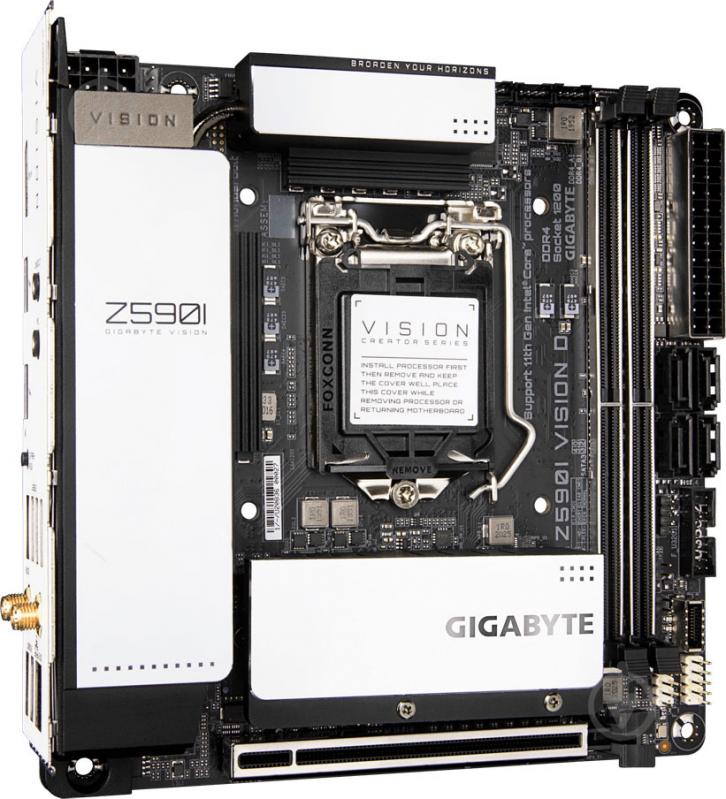 Материнская плата Gigabyte Z590I VISION D (Socket 1200, Intel Z590, mini ITX) - фото 3