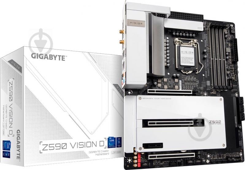 Материнська плата Gigabyte Z590 VISION D (Socket 1200, Intel Z590, ATX) - фото 1