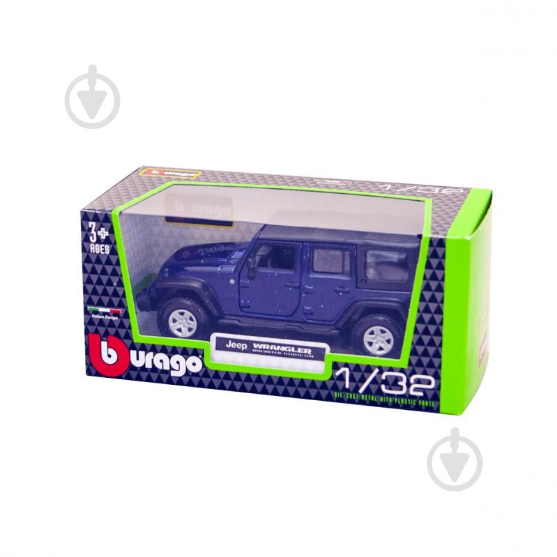 Автомодель Bburago 1:32 JEEP WRANGLER UNLIMITED RUBICON в ассортименте 18-43012 - фото 2