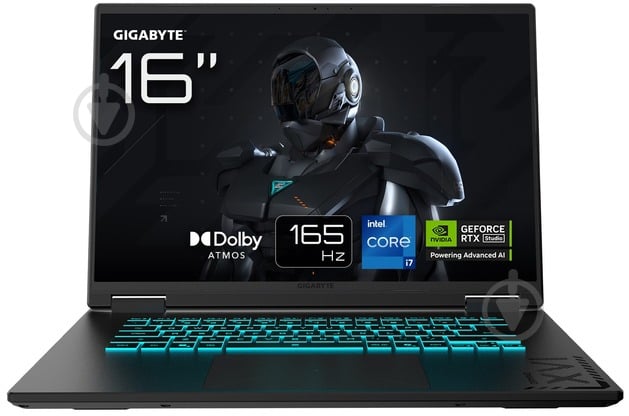 Ноутбук Gigabyte Gaming A16 CTH 16" (GAMING A16 CTHH3UA893SD) black - фото 1