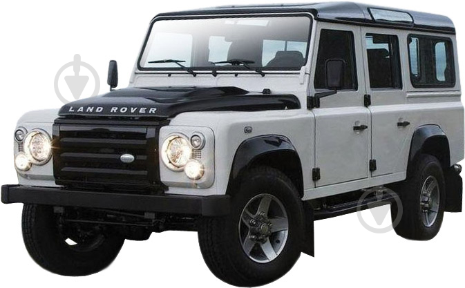 Автомодель Bburago 1:32 LAND ROVER DEFENDER 110 белый синий 18-43029 - фото 1