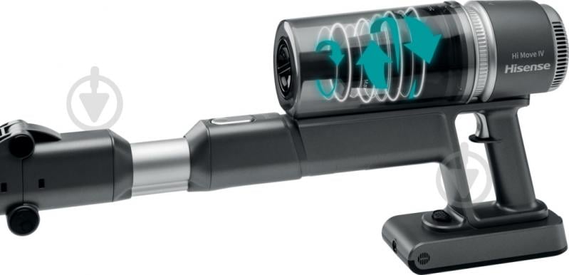 Пылесос аккумуляторный Hisense HVC6464A grey - фото 10