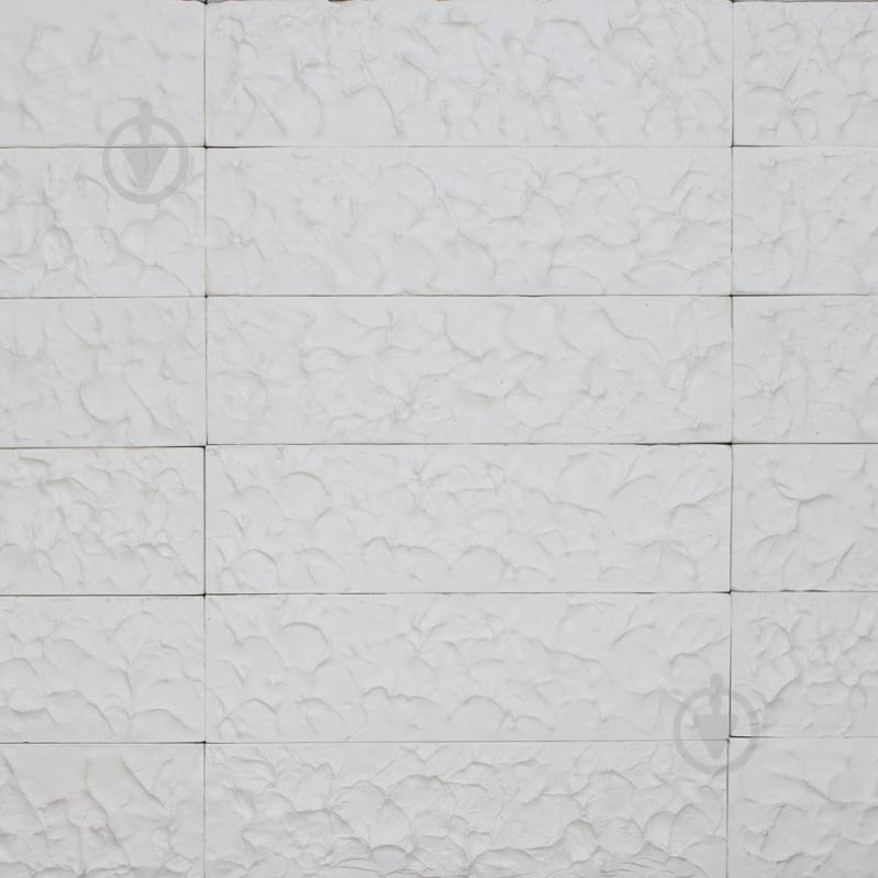 Плитка гипсовая прямая Бриз белый 0,5 кв.м - фото 1