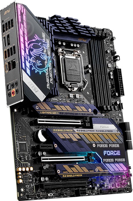 Материнська плата MSI MPG Z590 GAMING FORCE (Socket 1200, Intel Z590, ATX) - фото 3