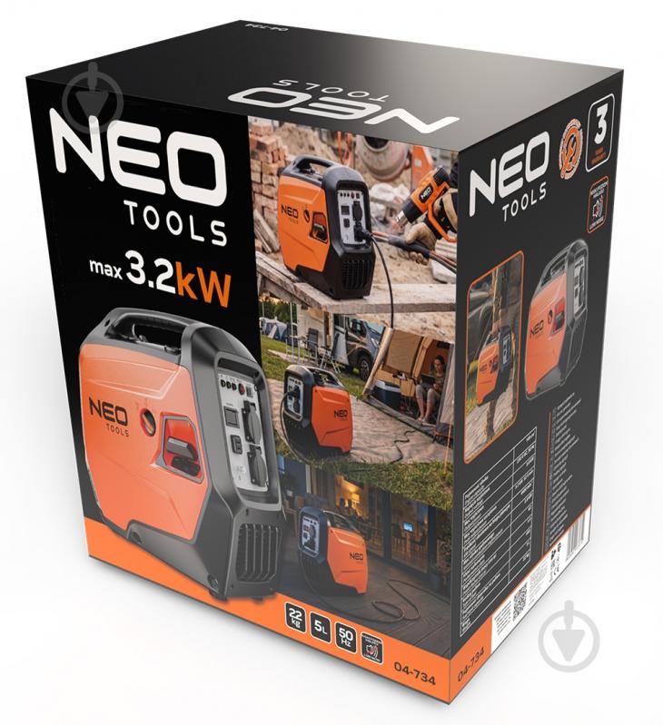 Генератор инверторный NEO tools 3 кВт / 3,2 кВт 04-734 - фото 12 Генератор инверторный NEO tools 3 кВт / 3,2 кВт 04-734 - фото 12