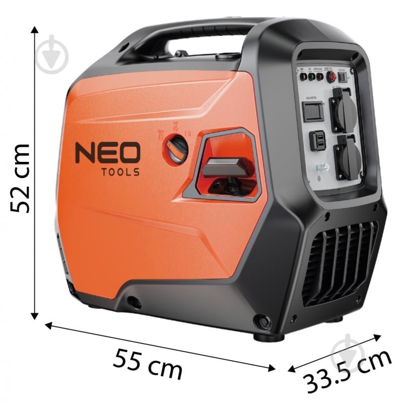 Генератор инверторный NEO tools 3 кВт / 3,2 кВт 04-734 - фото 13 Генератор инверторный NEO tools 3 кВт / 3,2 кВт 04-734 - фото 13