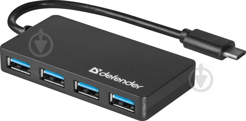 USB-хаб Defender Quadro Transfer USB3.1 Type-C - USB3.0, 4-port - фото 1