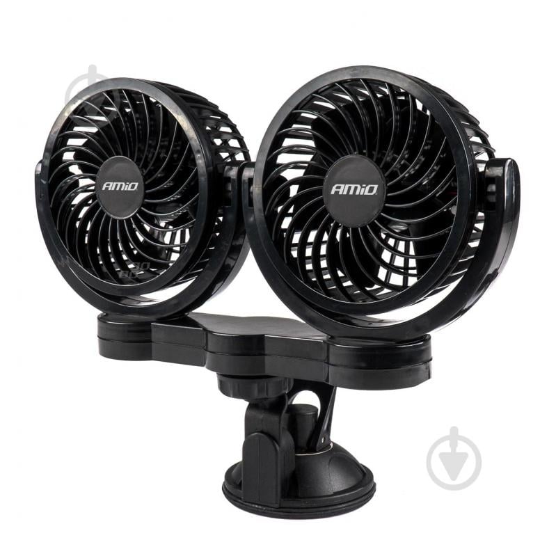 Вентилятор автомобильный AMiO 2х4" 24V 2SPEED (03011) - фото 1