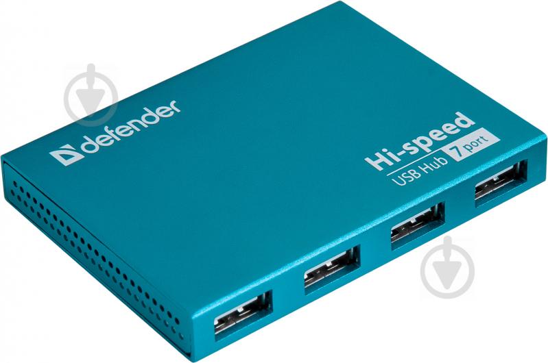 USB-хаб Defender Septima Slim 7-port USB2.0 активный - фото 1