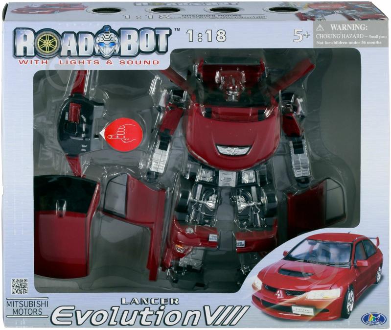 Робот-трансформер RoadBot Redbot Mitsubishi Evolution VIII 50100 r - фото 1