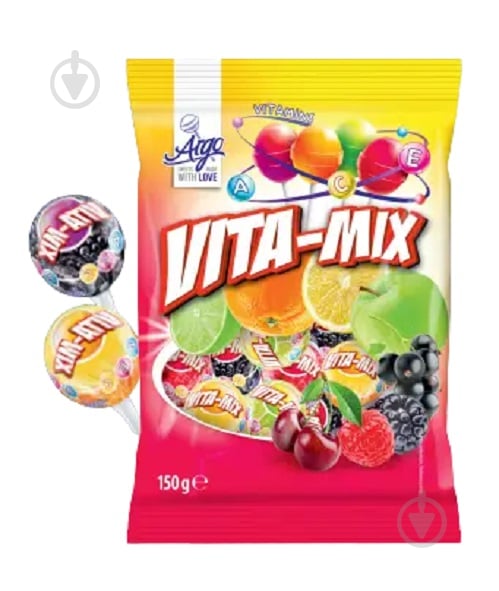 Льодяники Argo фруктові VITA- MIX 150 г 5907205009577 - фото 1