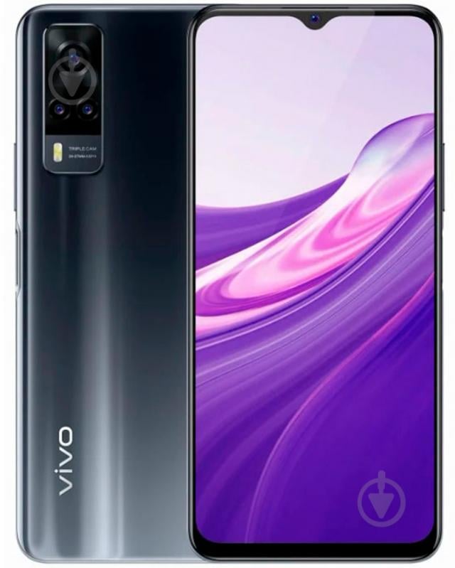 Смартфон Vivo Y31 4/128GB racing black - фото 1