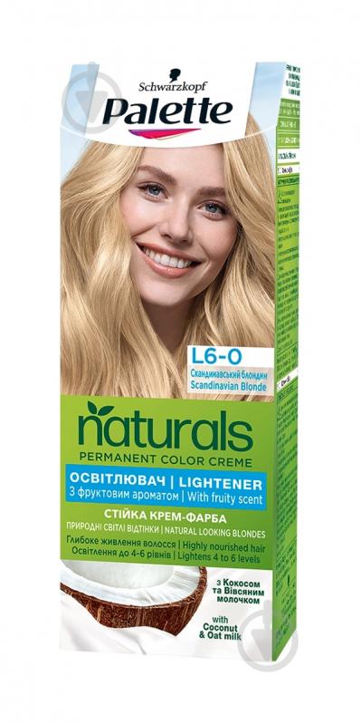 Краска для волос Palette Naturals Naturals l6-0 скандинавский блондин (осветлитель) 110 мл - фото 1