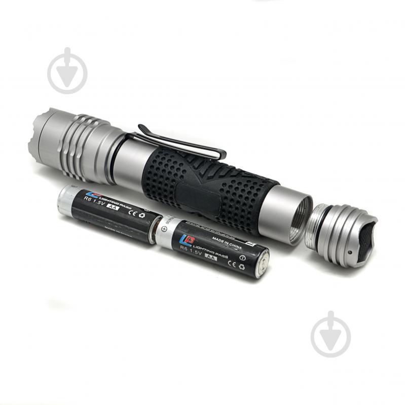 Фонарь LP-8332-2AA серебряный - фото 3 Фонарь LP-8332-2AA серебряный - фото 3