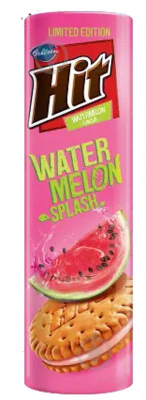 Печенье Hit WATERMELON со вкусом арбуза 220 г - фото 1 Печенье Hit WATERMELON со вкусом арбуза 220 г - фото 1
