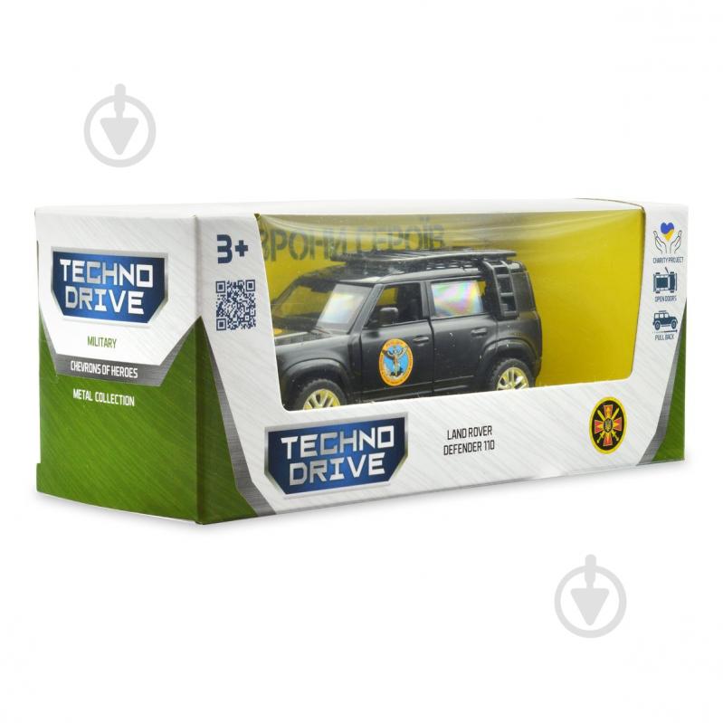 Автомодель TechnoDrive 1:32 серии Шевроны Героев Land Rover Defender 110 ГУР МО 250364M - фото 15