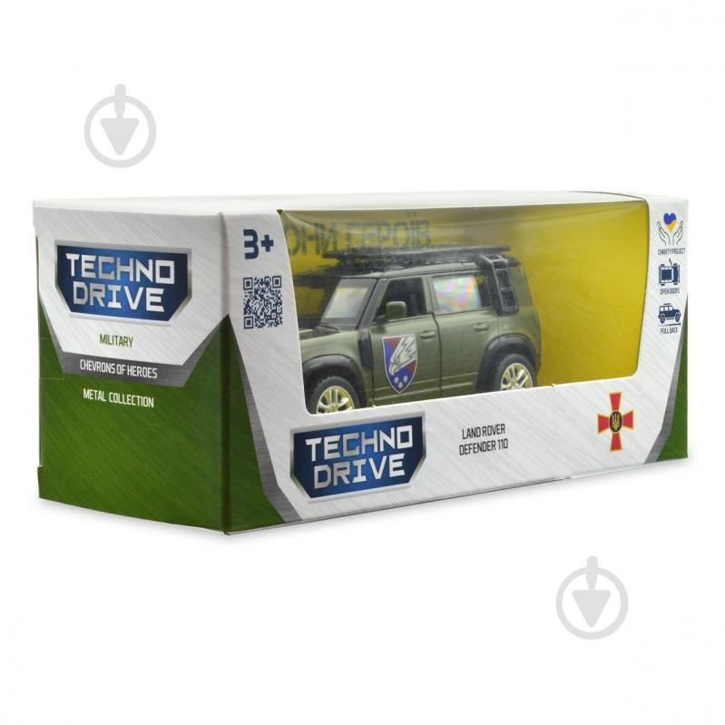 Автомодель TechnoDrive 1:32 серії Шеврони Героїв Land Rover Defender 110 25 ОПДБр 250289M - фото 15