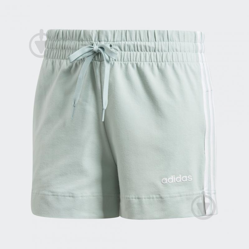 Шорты Adidas W E 3S SHORT FM6685 р. M зеленый - фото 1