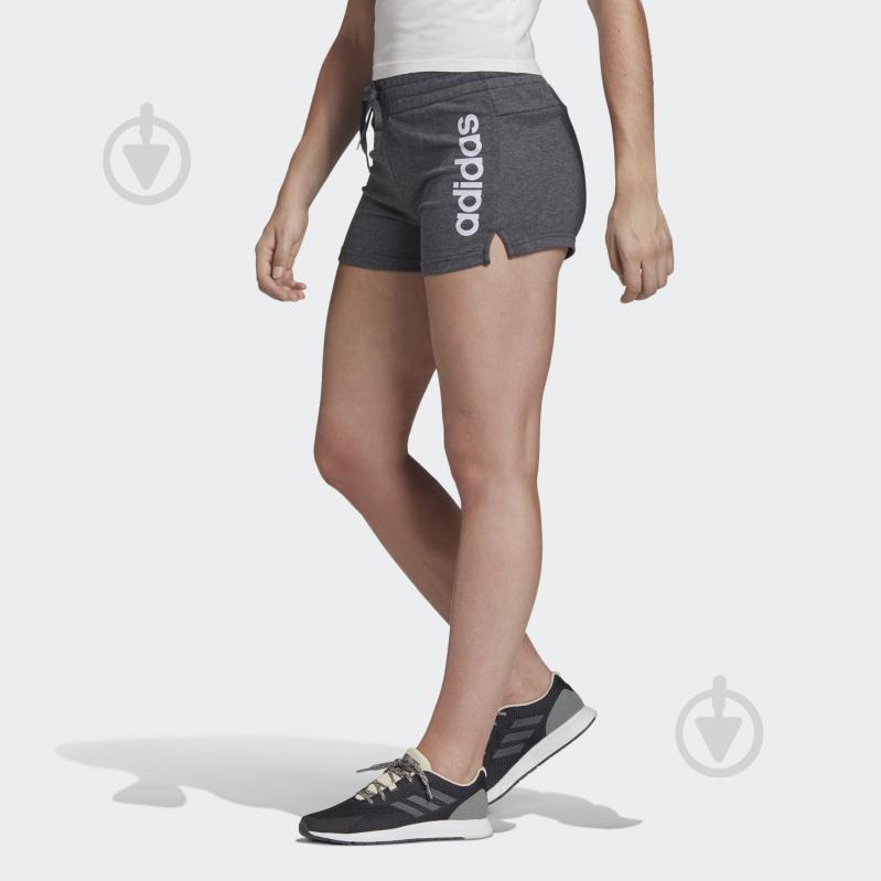 Шорты Adidas W E LIN SHORT FM6686 р. L серый - фото 4 Шорты Adidas W E LIN SHORT FM6686 р. L серый - фото 4