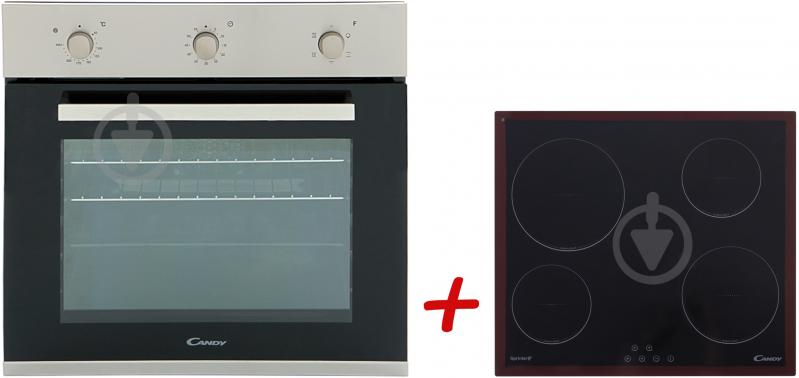 Комплект Candy духова шафа FPE 52/6 VX + варильна поверхня CH 64 C - фото 1