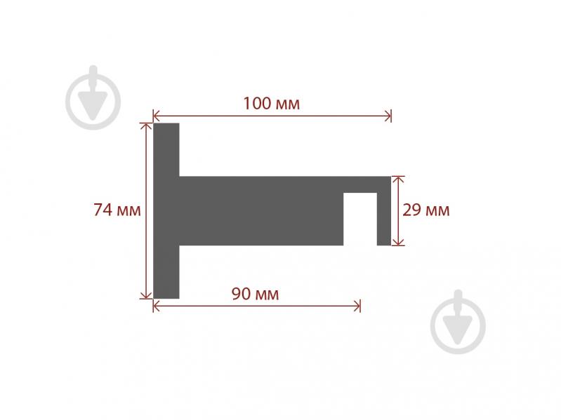 Комплект карниза Quadrum Square line одинарный 9/300 см белый/черный профиль с черными крючками - фото 5 Комплект карниза Quadrum Square line одинарный 9/300 см белый/черный профиль с черными крючками - фото 5