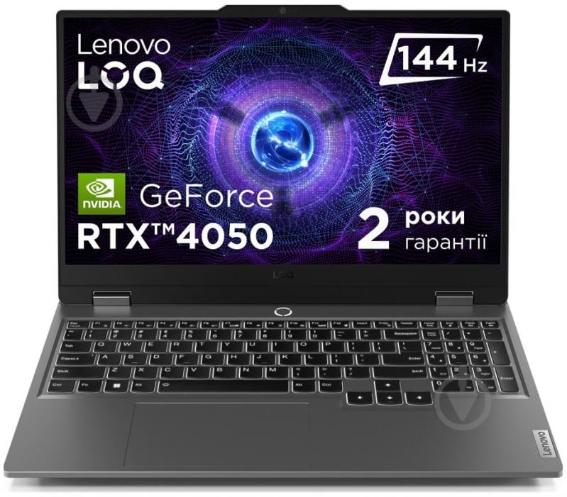 Ноутбук Lenovo LOQ 15IRX9 15,6" (83DV01C4RA) luna grey - фото 1