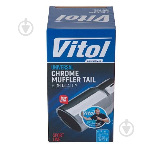 Насадка на глушник Vitol НГ-0287 Chrome - фото 3 Насадка на глушник Vitol НГ-0287 Chrome - фото 3