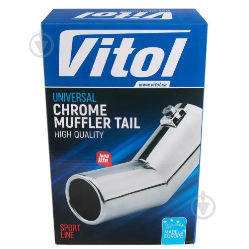 Насадка на глушитель Vitol НГ-0346 Chrome - фото 2