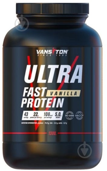 Протеїн Vansiton Ultra Pro Ваніль 1300 г - фото 1