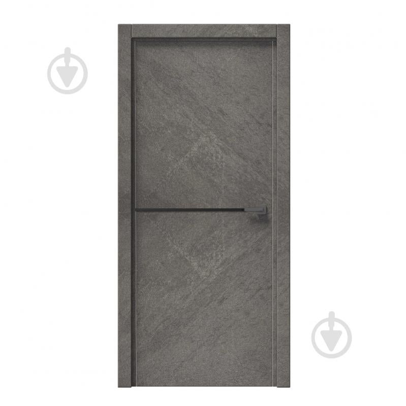 Дверное полотно IN WOOD ET-02 ПГ с черным молдингом и кромкой 600 мм срез камня - фото 1 Дверное полотно IN WOOD ET-02 ПГ с черным молдингом и кромкой 600 мм срез камня - фото 1