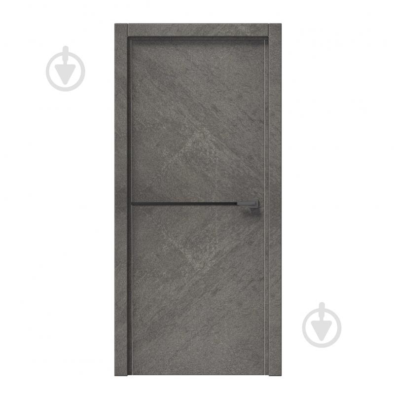 Дверное полотно IN WOOD ET-02 ПГ с черным молдингом и кромкой 700 мм срез камня - фото 1 Дверное полотно IN WOOD ET-02 ПГ с черным молдингом и кромкой 700 мм срез камня - фото 1