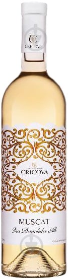 Вино Cricova Muscat Орнамент біле напівсолодке 0,75 л - фото 1