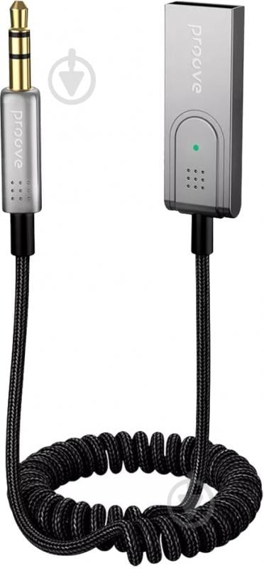 USB-хаб Proove Helix USB to 3.5 mm вбудований мікрофон Bluetooth 5.3 срібний (ADCS00001803) - фото 1
