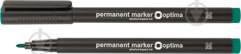 Маркер перманентный Optima 1 мм O16109-04 зеленый - фото 1 Маркер перманентный Optima 1 мм O16109-04 зеленый - фото 1