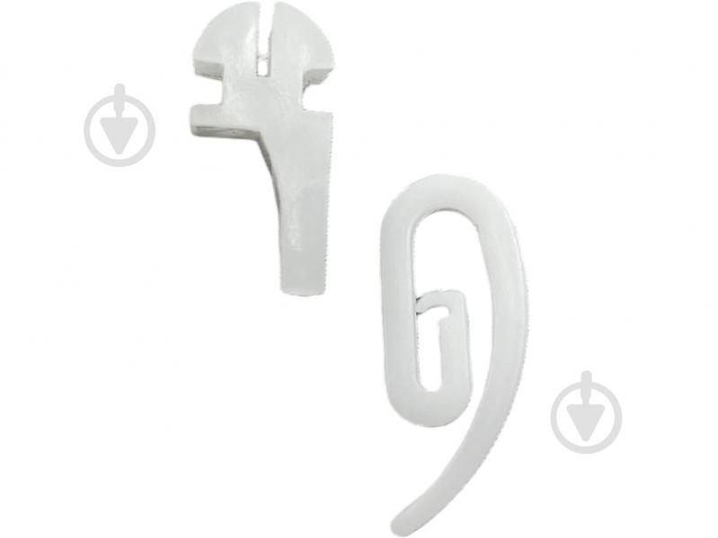 Комплект карниза Quadrum Square line одинарный 15/300 см белый/черный профиль с белыми крючками - фото 2 Комплект карниза Quadrum Square line одинарный 15/300 см белый/черный профиль с белыми крючками - фото 2