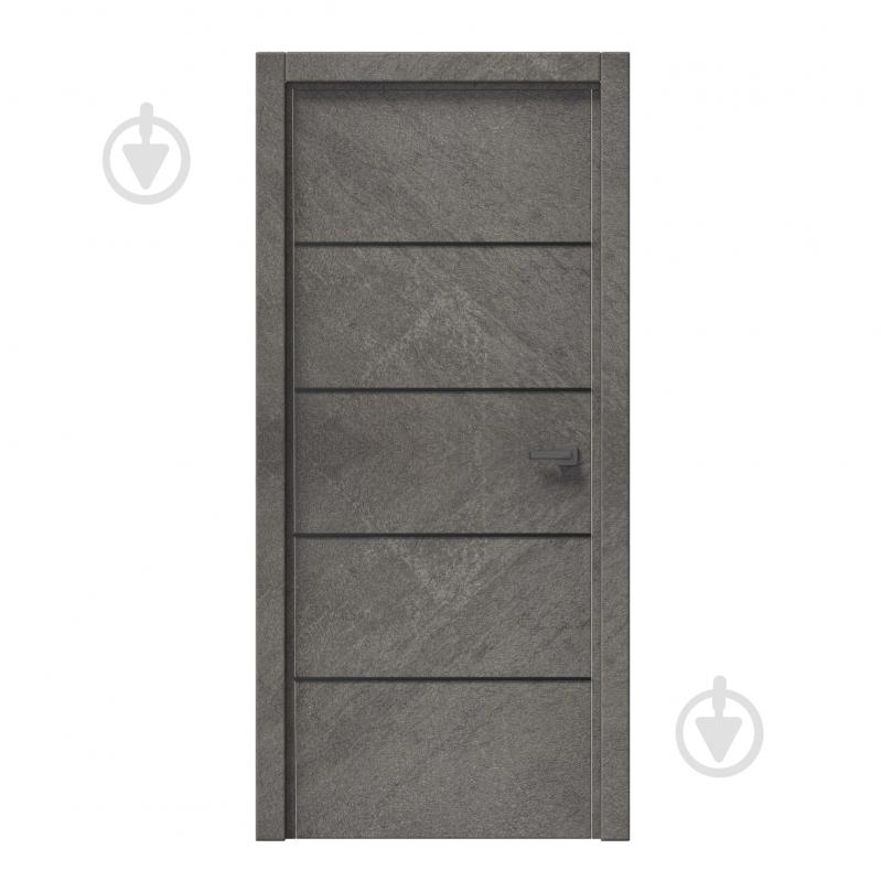 Дверное полотно IN WOOD ET-04 ПГ с черным молдингом и кромкой 600 мм срез камня - фото 1 Дверное полотно IN WOOD ET-04 ПГ с черным молдингом и кромкой 600 мм срез камня - фото 1