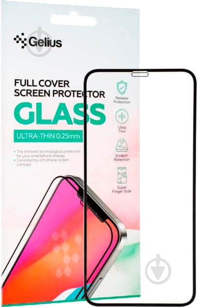 Захисне скло Gelius Full Cover Ultra-Thin для Apple iPhone 11 Pro Max Black - фото 1