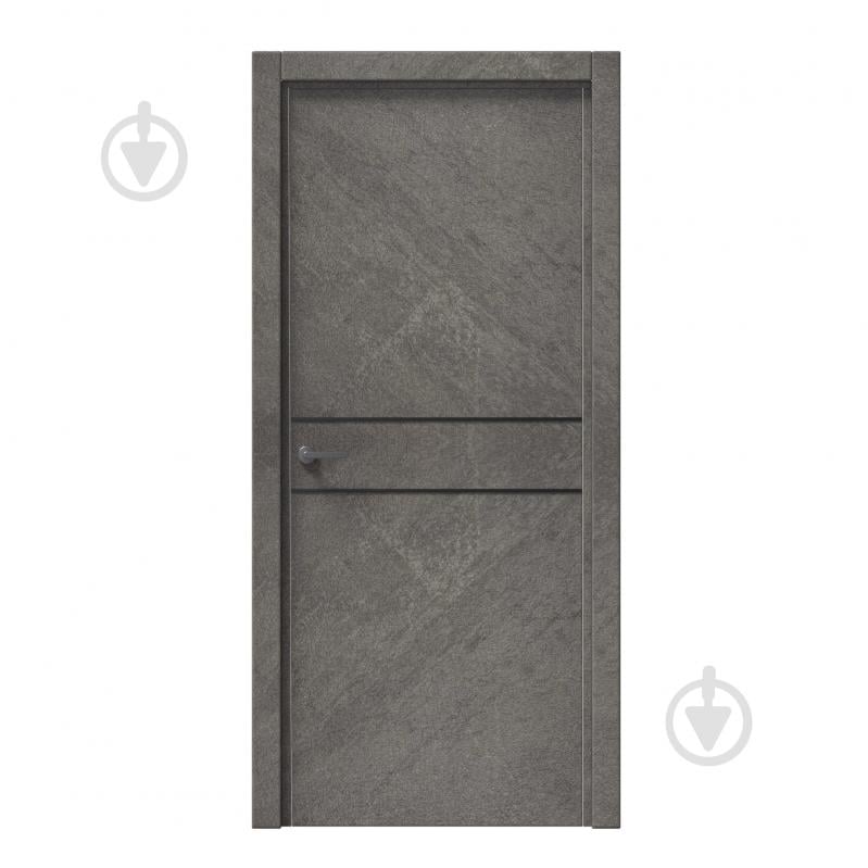 Дверное полотно IN WOOD ET-05 ПГ с черным молдингом и кромкой 600 мм срез камня - фото 1 Дверное полотно IN WOOD ET-05 ПГ с черным молдингом и кромкой 600 мм срез камня - фото 1