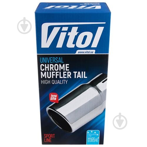 Насадка на глушитель Vitol НГ-1015 Chrome - фото 2