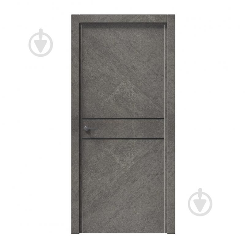 Дверное полотно IN WOOD ET-05 ПГ с черным молдингом и кромкой 700 мм срез камня - фото 1 Дверное полотно IN WOOD ET-05 ПГ с черным молдингом и кромкой 700 мм срез камня - фото 1